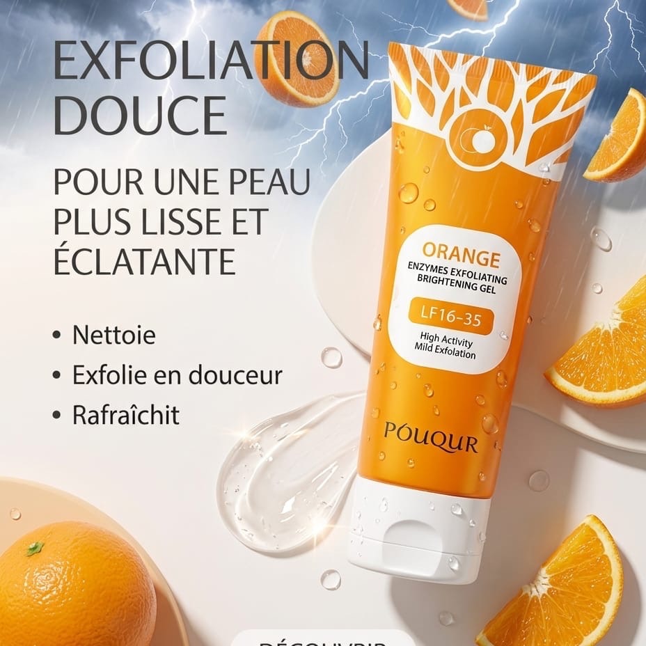 Orange enzymes exfoliating brightening gel — vue 3