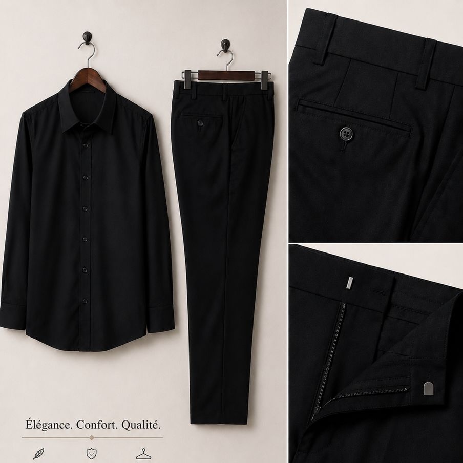 Ensemble complet : chemise+ pantalon. — vue 2