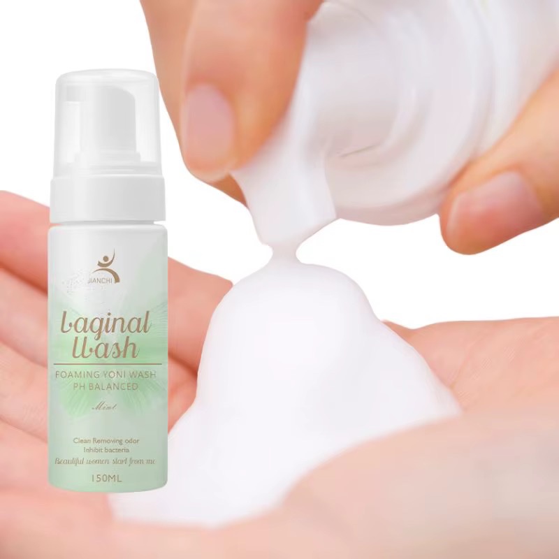 Hygiène féminine biologique, gel moussant féminin, nettoyage vaginal, soin aux herbes, 60 ml, lavage — vue 3