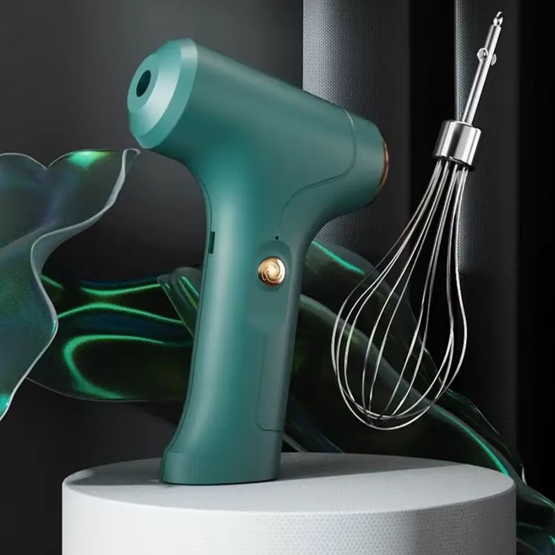 Batteur à œufs électrique multifonction portable à 3 vitesses, mélangeur alimentaire 23W, mini fouet sans fil USB — vue 2