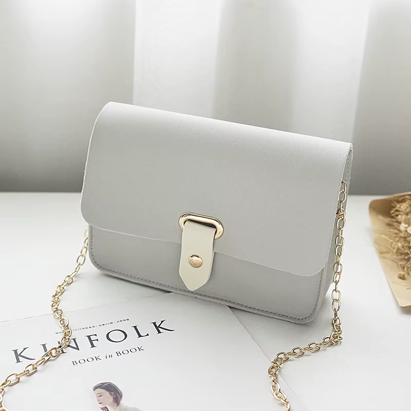 Mode femmes sacs de messager coréen petit sac carré Mini sacs à bandoulière en cuir PU solide — vue 3