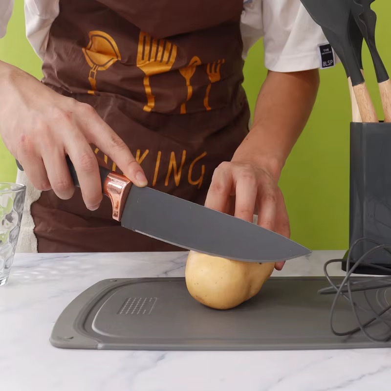 Ensemble de cuisine en silicone antiadhésif de qualité alimentaire CHENGKEHOME, 19 pièces, écologique, cuillère à soupe, spatule, couteau, spatule en silicone — vue 4