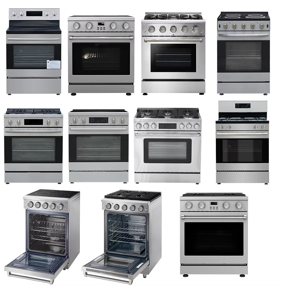 Cuisinière à gaz Hyxion personnalisée avec four et grill, 6 brûleurs — vue 2
