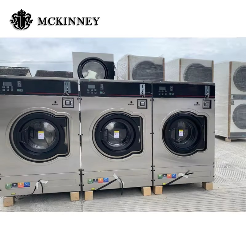 Lave-linge et sèche-linge à monnayeur, capacité de 12 kg Voir — vue 2