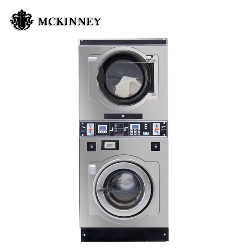 Lave-linge et sèche-linge à monnayeur, capacité de 12 kg Voir — vue 3