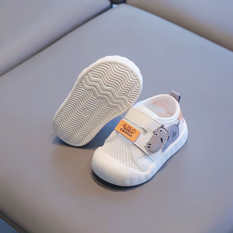 Nouvelles baskets pour enfants, respirantes, en mesh, à fermeture auto-agrippante, décontractées, antidérapantes, pour filles — vue 3
