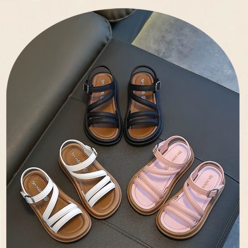 Sandales d'été pour enfants, nouvelle mode coréenne, style princesse, mignonnes et polyvalentes, style occidental — vue 2