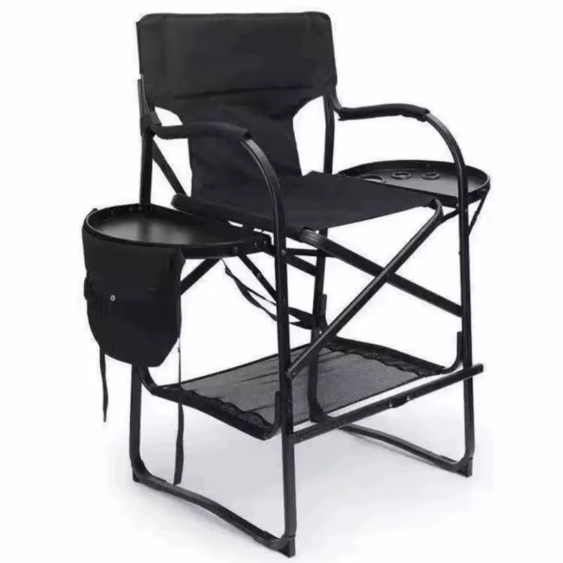 tables d'appoint en alliage d'aluminium assis pour salons d'artistes Chaise de camping en plein air Chaise de maquillage Chaise de maquillage pliante pour salons de maison 1 — vue 2