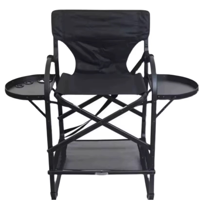 tables d'appoint en alliage d'aluminium assis pour salons d'artistes Chaise de camping en plein air Chaise de maquillage Chaise de maquillage pliante pour salons de maison 1 — vue 3