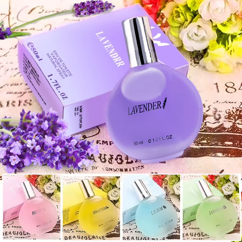 Parfum liquide floral luxueux pour femmes, parfum léger longue durée, notes d'osmanthus, de lys, de rose et de lavande — vue 3