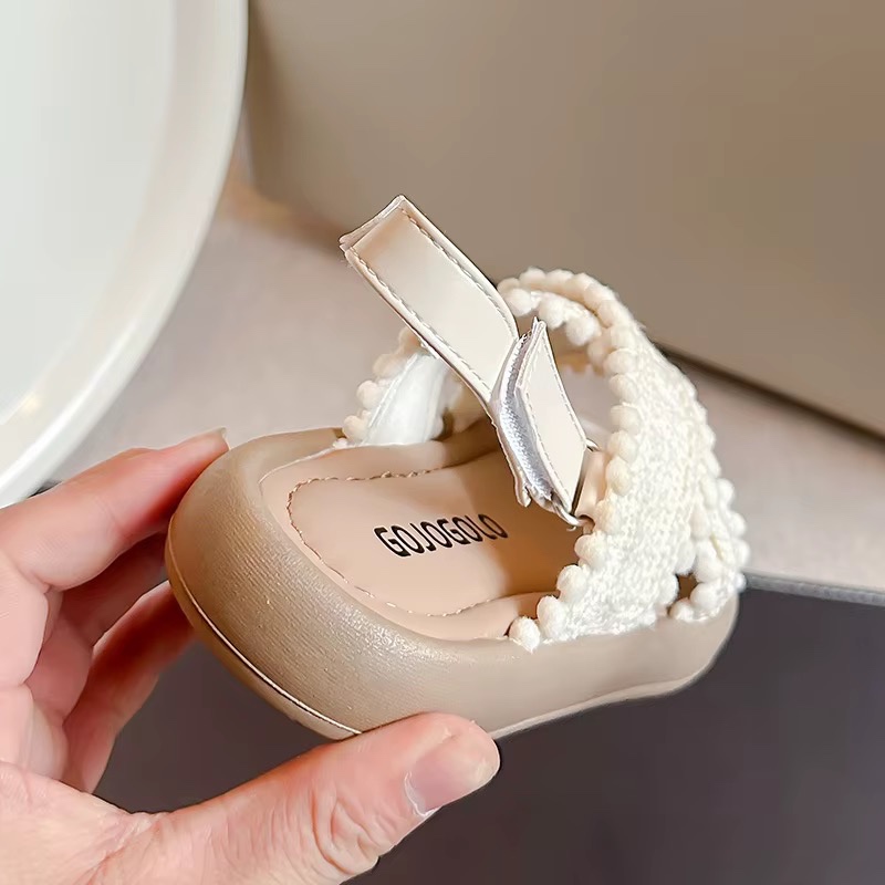 Sandales d'été pour filles, style ethnique, chaussures décontractées pour enfants, semelle souple, mode, chaussures rétro de princesse, nouveautés été 2024 — vue 3